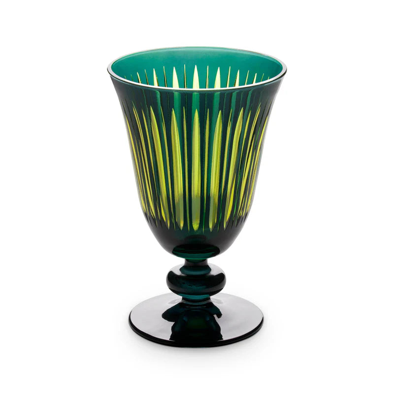 Prismatic Wine Glass - Green
