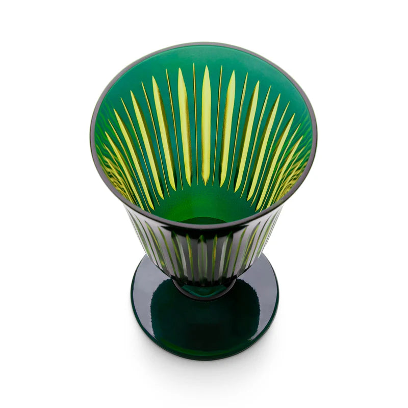 Prismatic Wine Glass - Green