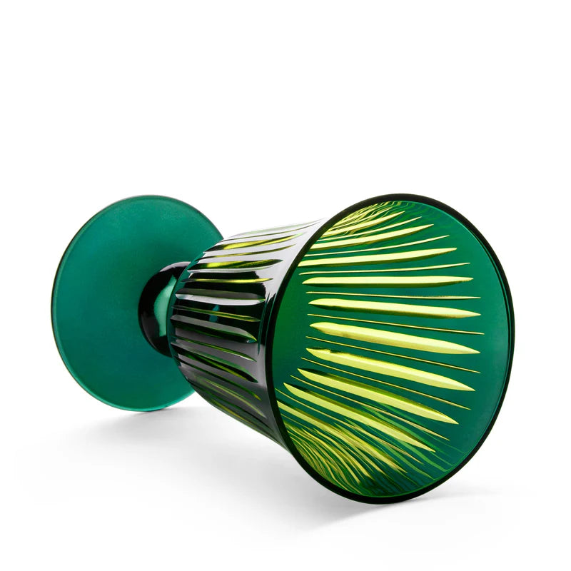 Prismatic Wine Glass - Green